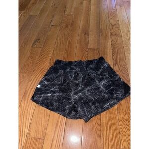 All in Motion Running Shorts Athletic Workout Gym Black Patterned Womens SS